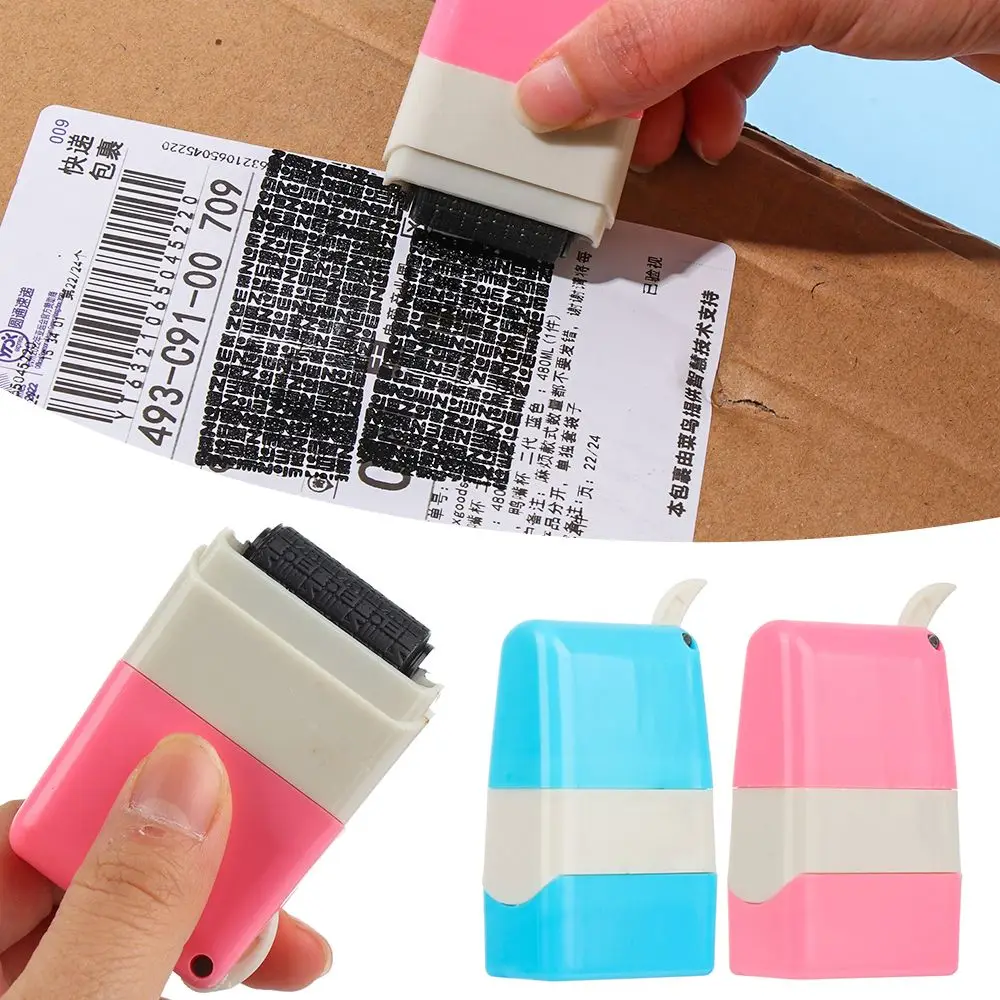 

Security Stamp Roller Privacy Seal Roller Cover Eliminator Seal Portable Self-Inking Identity Theft Protection Roller Stamp New