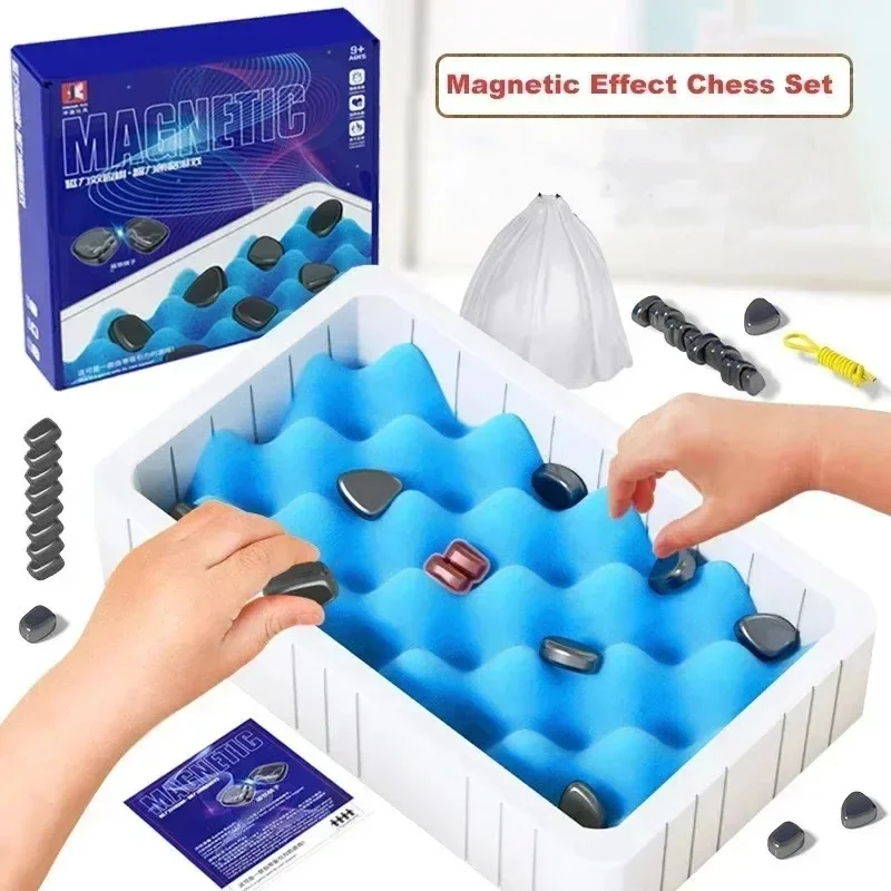 

Шахматный набор с магнитным эффектом, Веселая игра для родителей и детей, Интерактивная шахматная игра, шахматная доска, развивающие игрушки для детей и взрослых