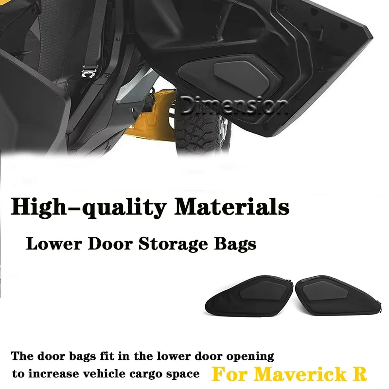 Для Can-Am MAVERICK R для CAN-AM Maverick 2024 новые аксессуары Сумки нижней двери UTV 5 литров набор