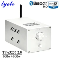 lyele audio tpa3255 2 0 class d power amplifier hifi amplifier high power 300w2 bluetooth 5 0 support aptx hd high end amp