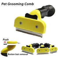pet hair brush for dog cat small animal grooming comb tickle fur cleaning brush hair clipper tools cat accessories pet supplies