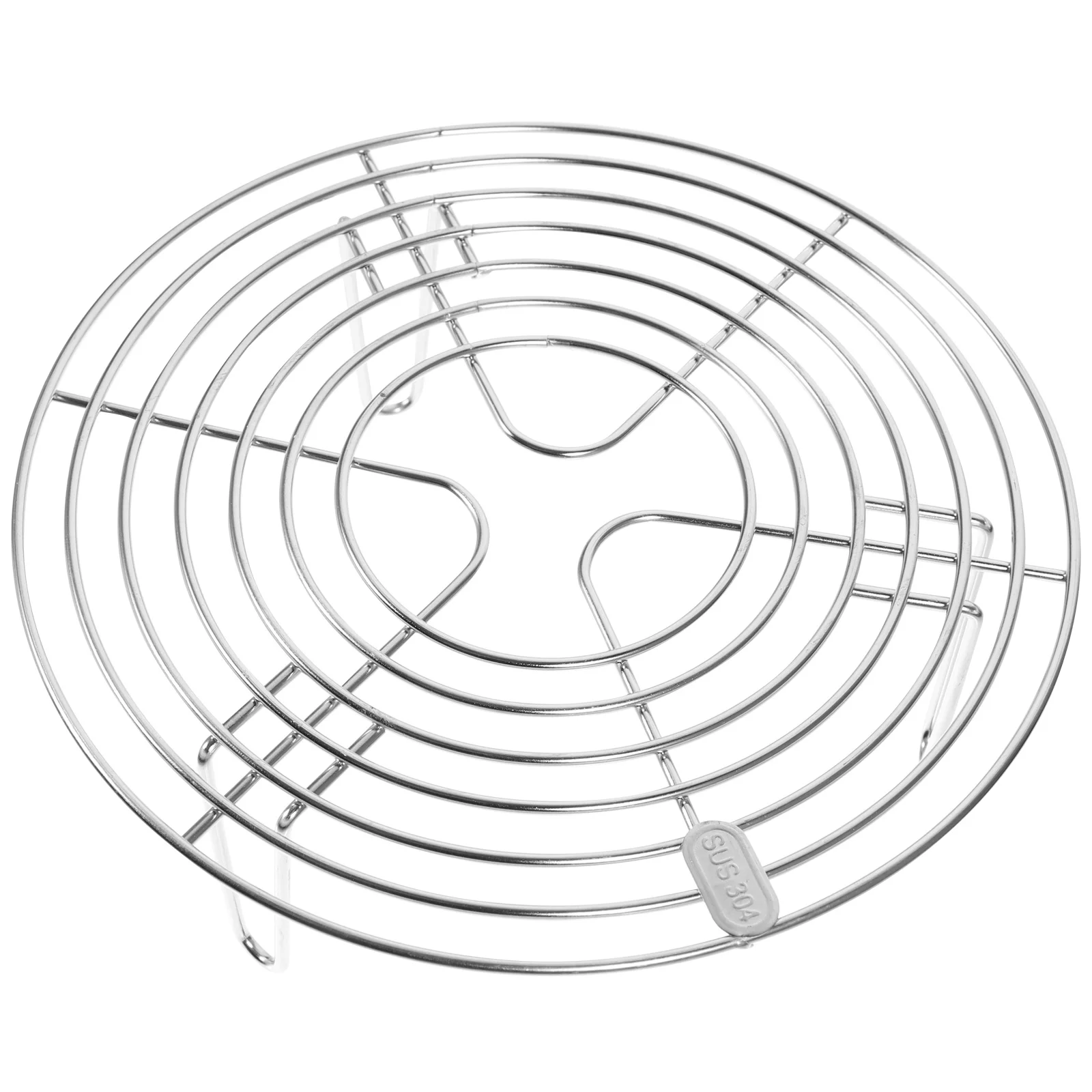 

Rack Steamer Steam Trivet Stand Cooking Steaming Pot Round Cooling Baking Cooker Steel Pressure Stainless Egg Basket Tray Wire