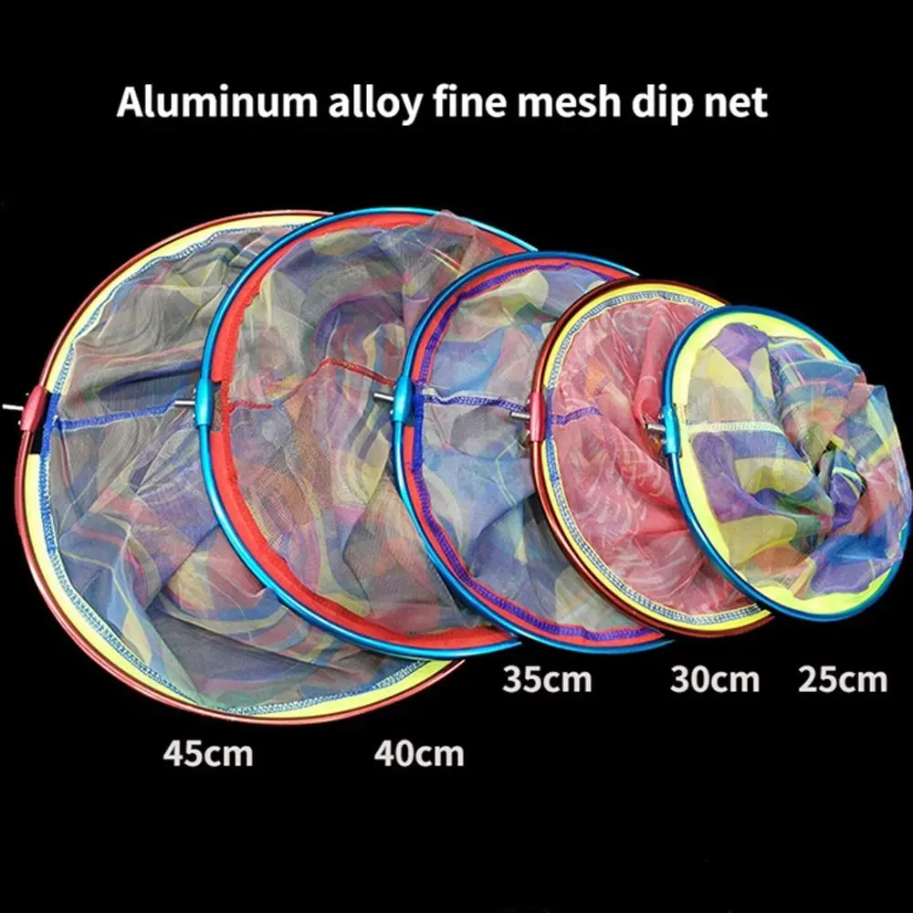 

Fishing Folding Net Brail Head Round Small Mesh Fishing Hand Landing Net Fishing Shrimp Insect Dip Net Head Fishing Tools