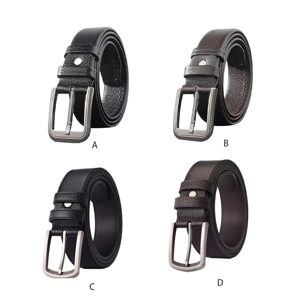 

Durable Simulated Leather Belt With Precise Sewing Needle Buckle Belt True Leather Belt Wrapped Belt