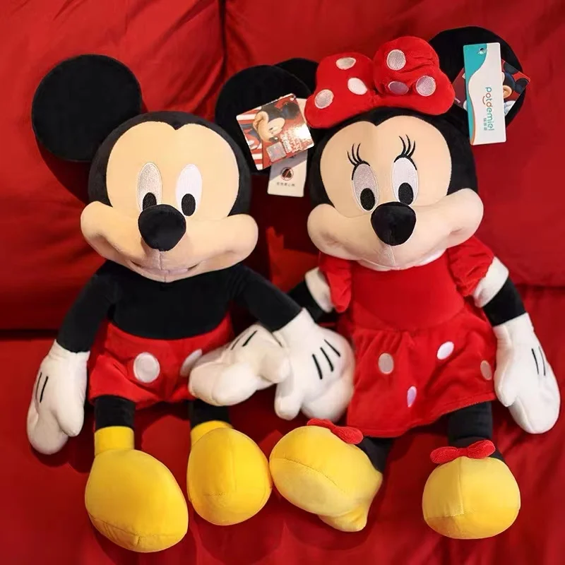 Kawaii Disney Микки Маус и Минни плюшевые игрушки 30 см милые мягкие набивные куклы