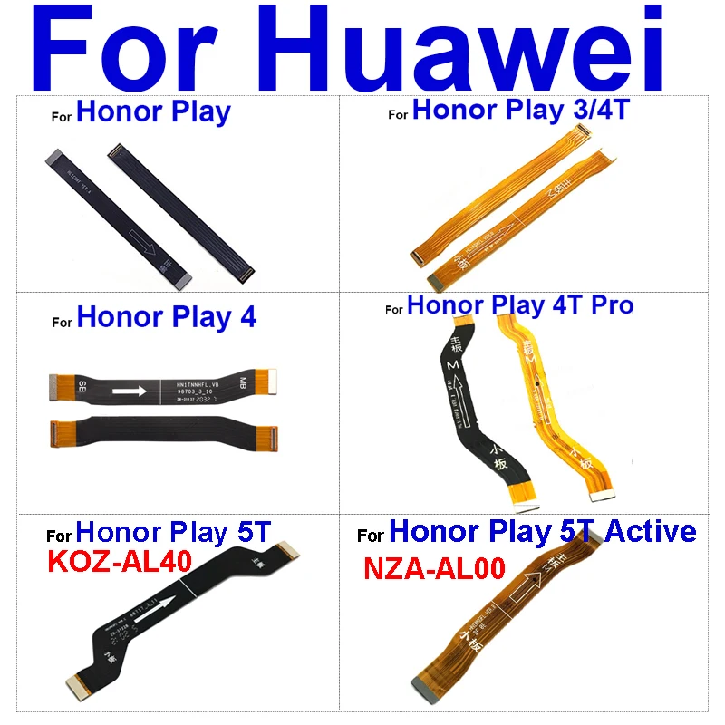 Гибкий кабель материнской платы для Huawei Honor Play 3 4 4T Pro 5T KOZ-AL40 NZA-AL00 разъем замена