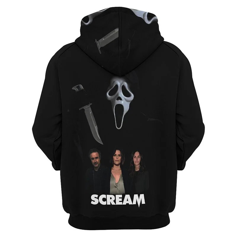 

Scream Hoodie Men Clothing New 3D Horror Movie Print New in Hoodies Sweatshirts Women Harajuku Fashion y2k Pullover Hooded Hoody