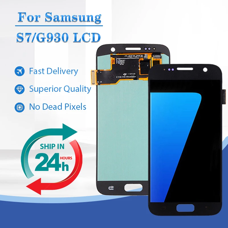 

OLED For Samsung Galaxy S7 Lcd G930 Display Touch Screen Panel Digitizer Assembly G930F G930FD G930W8 G930FD Brand New