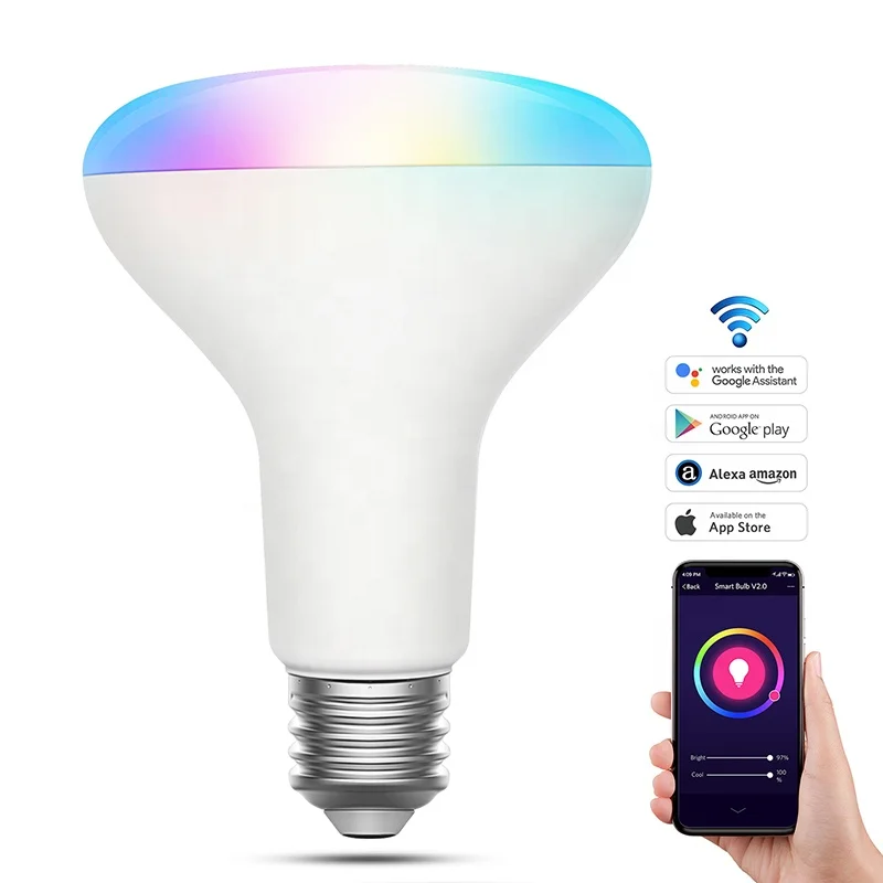 

Alexa E27 E26 Tuya App Remote Smart Home RGB Color Led Light Smart Bulb Wifi