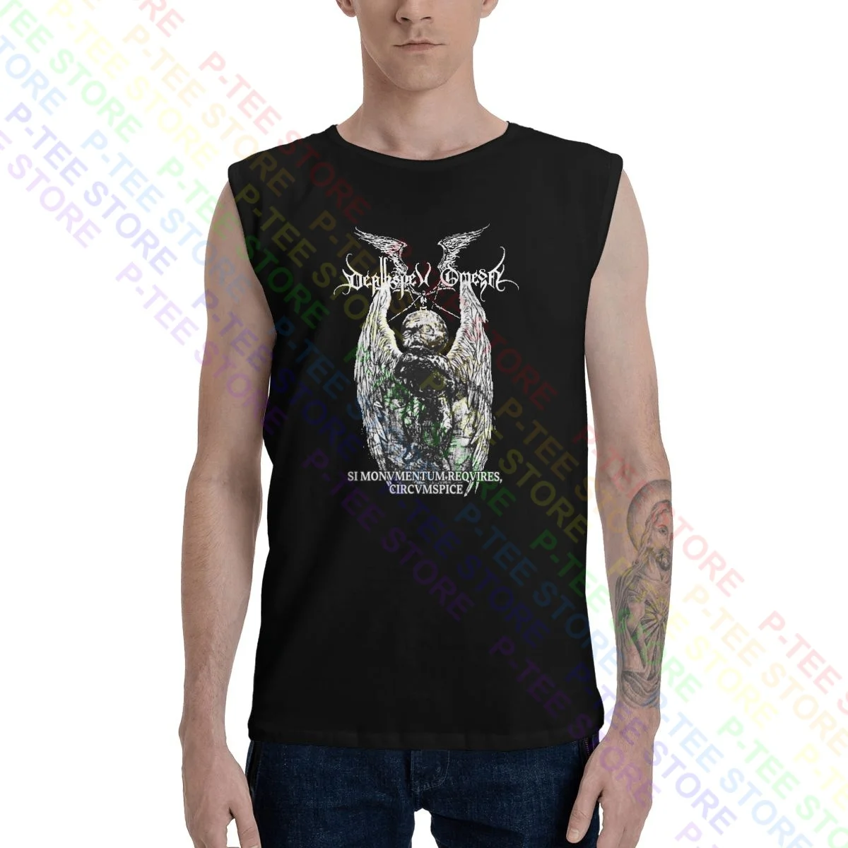 Майка-жилет Deathspell Omega Batushka, Повседневная рубашка с эффектом спектрального звука, без рукавов Майка-жилет Deathspell Omega Batushka, Повседневная рубашка с эффектом спектрального звука, без рукавов