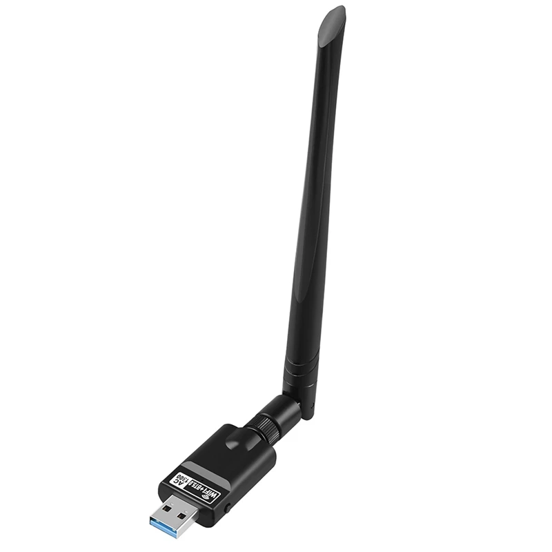 

AC1300Mbps USB 5G/2,4 Ghz Bluetooth 5,0 USB Сетевая карта двухдиапазонный Wifi адаптер привод CD для ПК ноутбука