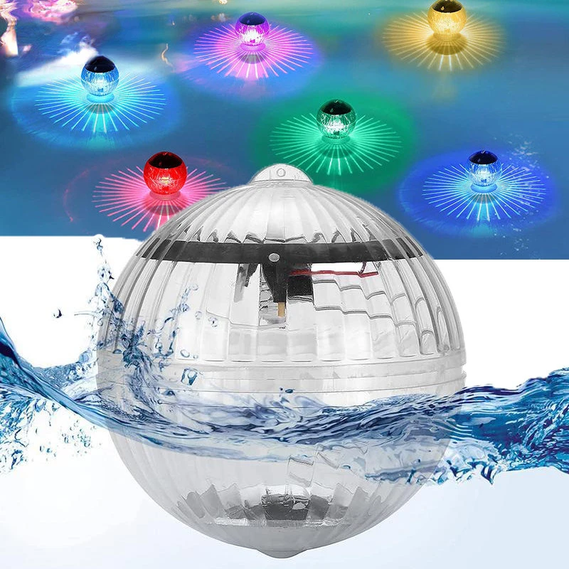 

Solar Floating Underwater Ball Lamp Outdoor Solar Powered RGB Color Changing Swimming Pool Party Night Light Pond Garden Lamp