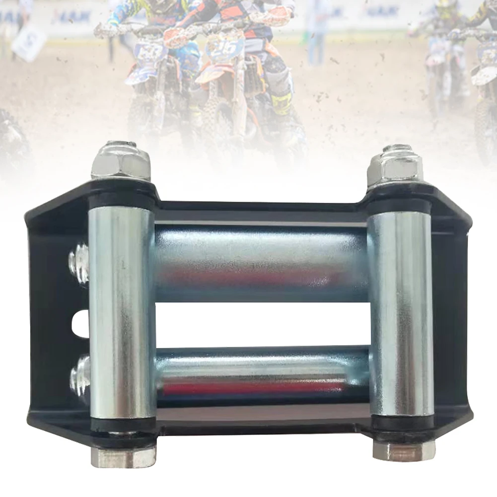 

Steel Compact Auto ATV Offroad Fairlead Roller Manual Durable Wear Resistant Rope Guide Recovery Universal Winches Replacement