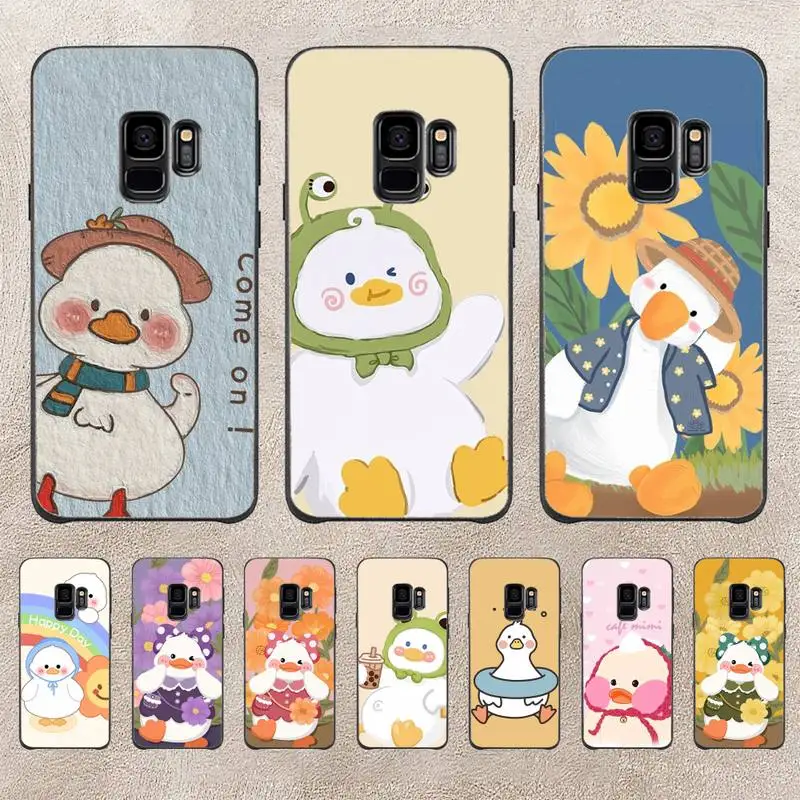 

Cute Duck Phone Case For Samsung Galaxy A51 A50 A71 A21s A31 A41 A10 A20 A70 A30 A22 A02s A13 A53 5G Cover Coque