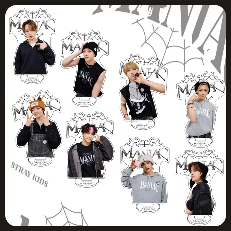 

StrayKids KPOP Acrylic Standee New Standing Figure Accessories Acrylic Transparent Desktop Small Station Fans Gifts