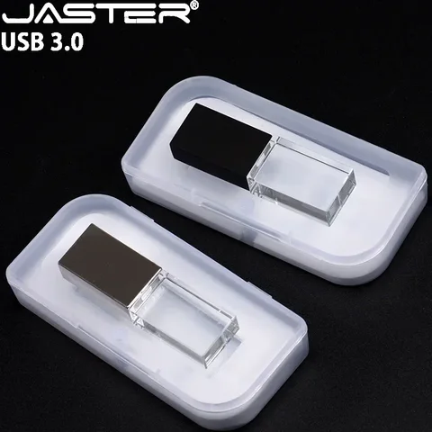 Флэш-накопитель JASTER USB 3,0, модный флэш-накопитель с кристаллами, USB, 16 ГБ, 32 ГБ, 64 ГБ, флэш-накопитель с бесплатным пользовательским логотипом, 8 ГБ, 4 Гб, подарок на свадьбу, U-диск