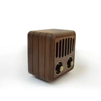 retro bluetooth speaker radio christmas gift wooden crafts gift for high quality retro wood holiday decoration gift model