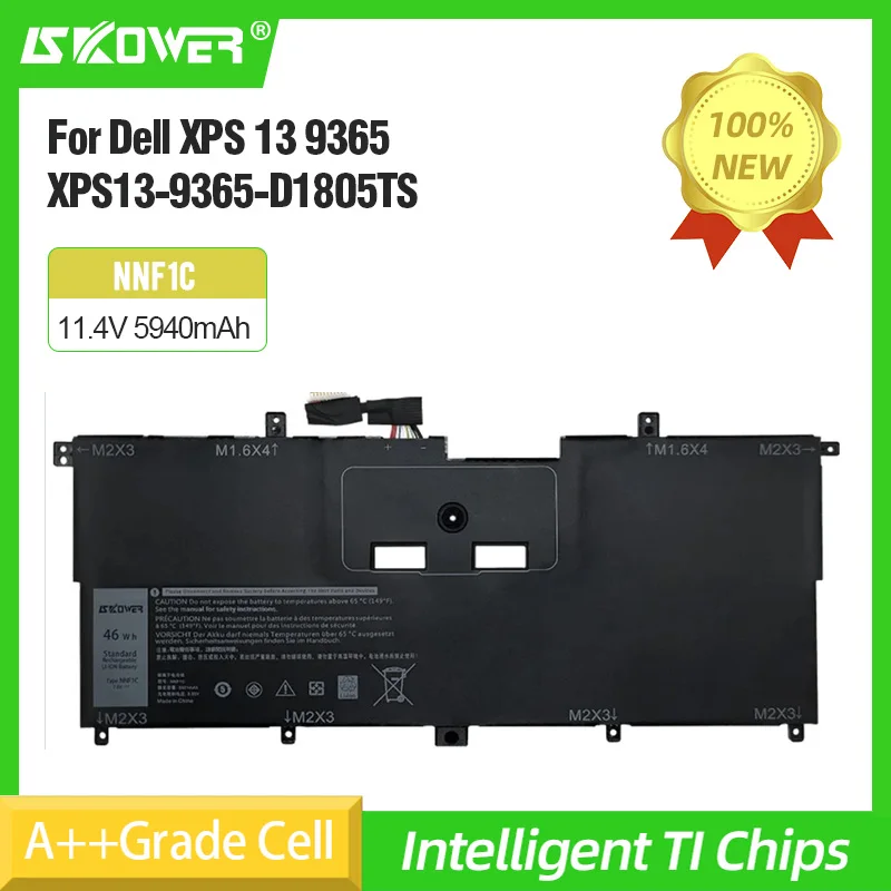 SKOWER NNF1C HMPFH Аккумулятор для ноутбука Dell XPS 13 9365 XPS13-9365-D1805TS D1605TS N003X9365-D1516FCN NP0V3 P71G00