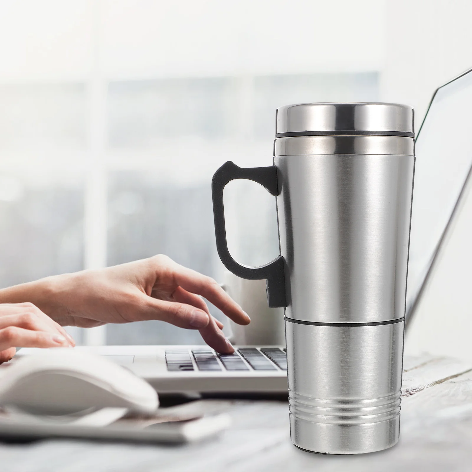 

1 Pc 12V Rapid Heating Cup Stainless Steel Vacuum Cup Insulated Bottle for Car