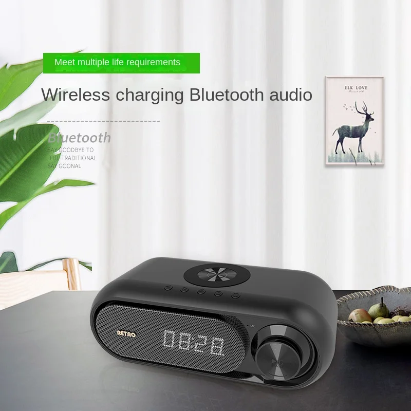 2022 новый беспроводной динамик Беспроводное зарядное устройство Bluetooth часы