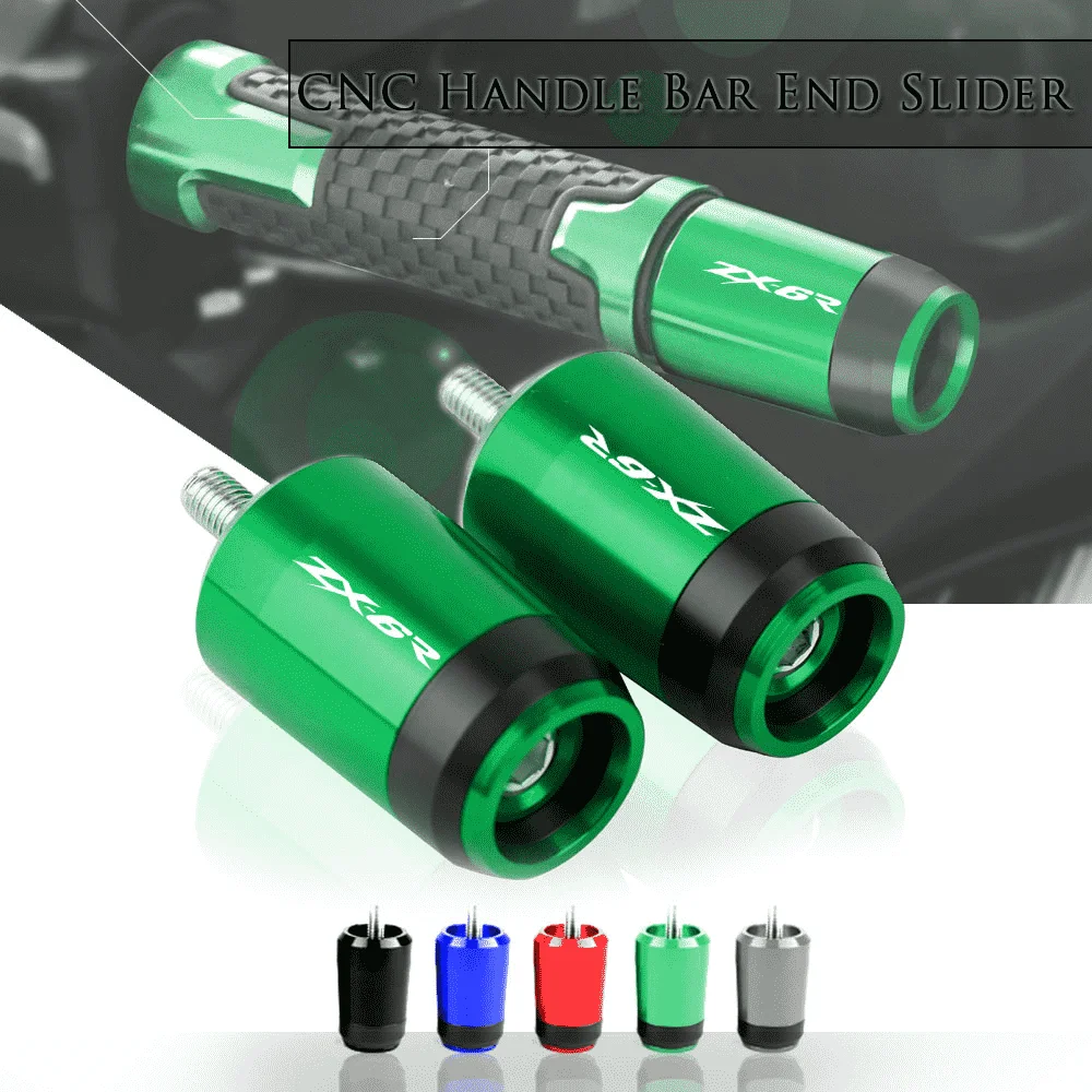 

Мотоциклетные аксессуары, 7/8 дюйма, 22 мм ручки руля, крышка руля, заглушки для KAWASAKI NINJA ZX6R 636 ZX-6R RR