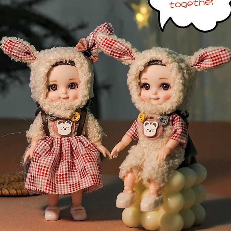 Костюм принцессы шарнирный с крыльями ангела и улыбающимся лицом 1/12 шарнирная