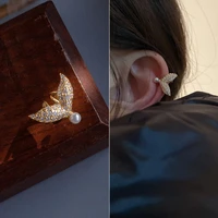 punk gold metal ear cuff ear clip for women no pierced c shape geometric small cuff ear wrap ear cuff clips jewelry simplicity