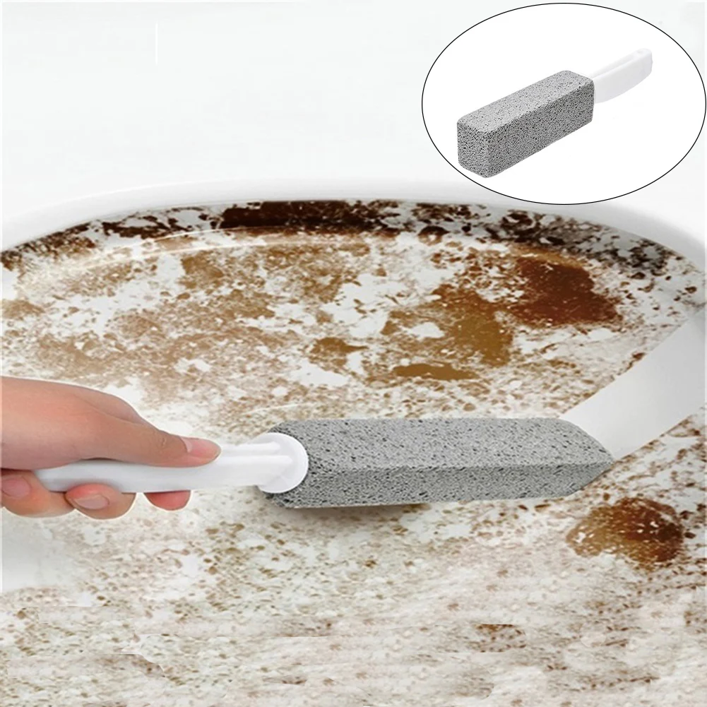 

2022 New Toilets Cleaner Stone Natural Pumice Stone Toilets Brush Quick Cleaning Stone With Long Handle Bathroom Gadgets