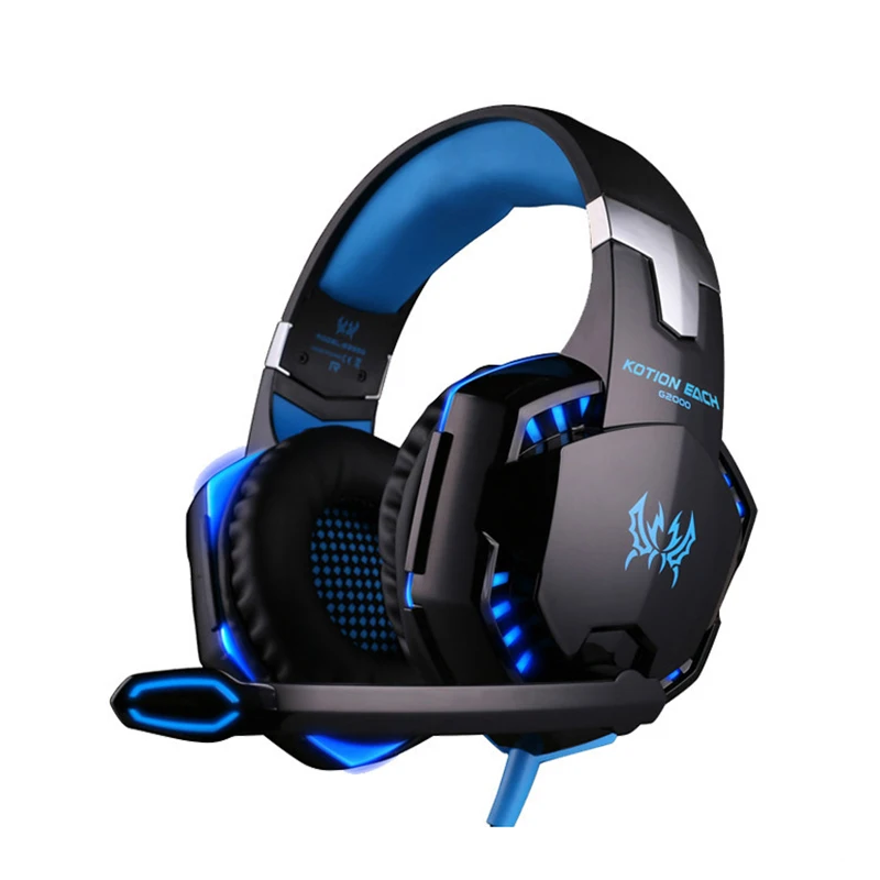 

Gaming Headphones With Mic Virtual Surround Sound LED Vibration Effect Line Control USB stereo For Computer