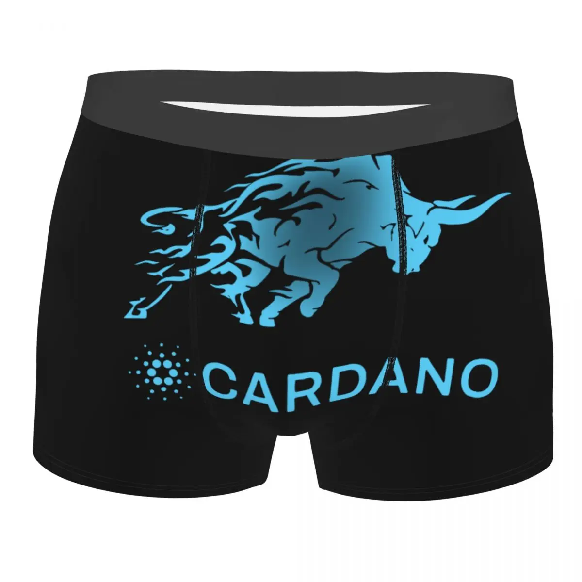 

Men Cardano Boxer Shorts Panties Mid Waist Underwear Hodl ADA Crypto Coin Cryptocurrency Male Funny Underpants