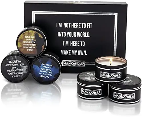 

Scented Candles Gift for Men - Mens Scented Candles - Unique Candles for Men, Inspirational Gift for Him, Candle with Relaxing S