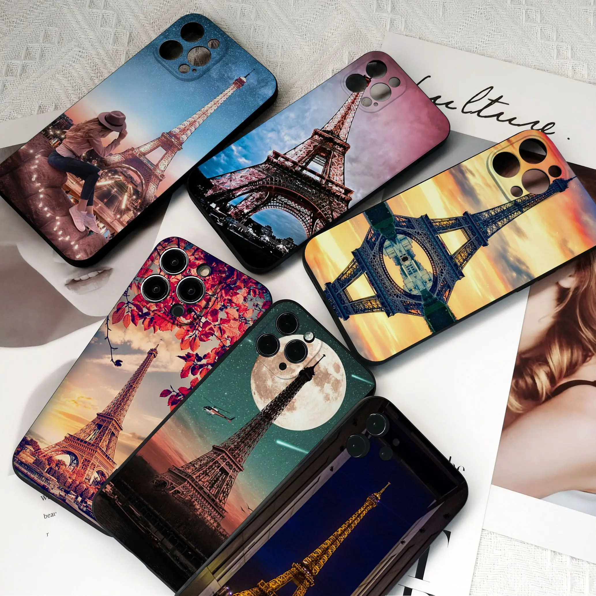 

Eiffel Tower Paris Phone Case For Samsung Galaxy S20 S10 Lite S21 Fe S22 S30 Ultra S9 PLus 5G 4G Silicone Cover