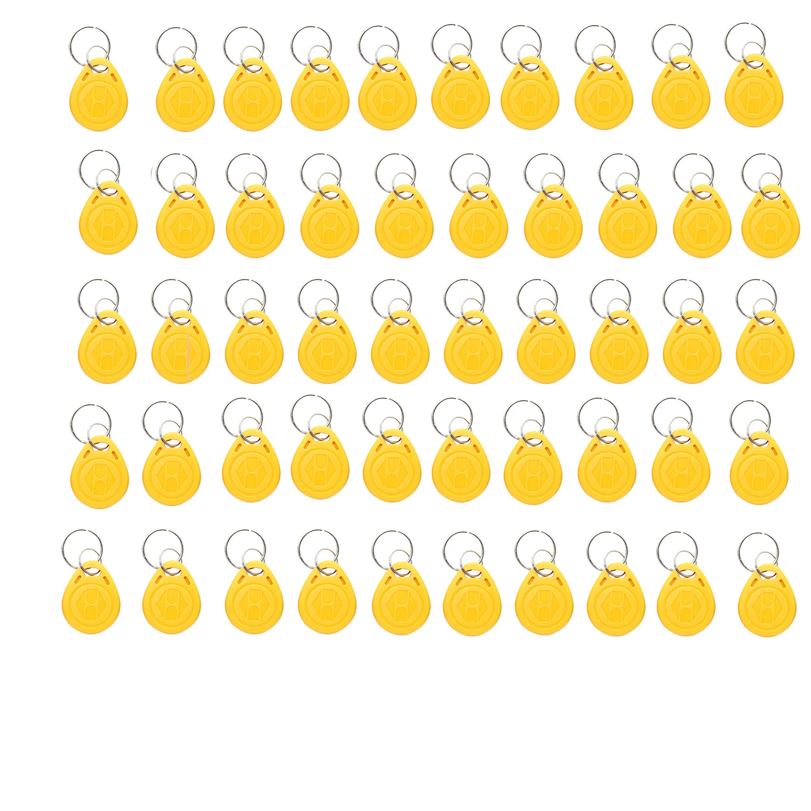 

50 шт., записываемый RFID-брелок 125 кГц, бесконтактный брелок для ID HID-карты, жетонная бирка, перезаписываемая T5577/CET5577, универсальные синие пустые бирки