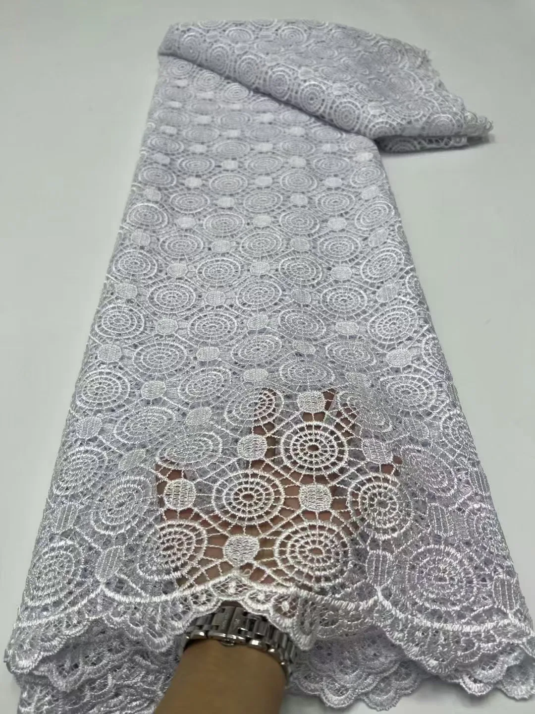 5-ярдовая мягкая водорастворимая французская гипюровая кружевная африканская