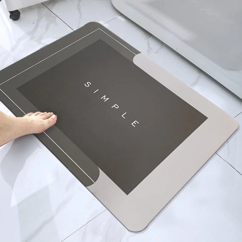 

Bathroom Mat Super Absorbent Rug Floor Mat Door Non-slip Bath Mat Bedroom Carpet Kitchen Bathroom Absorbent Non-slip Mat