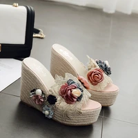 womens sandals high heels thick sole fashion platform shoes womans slippers luxury sandal summer 2022 shoe ladies chunky heel