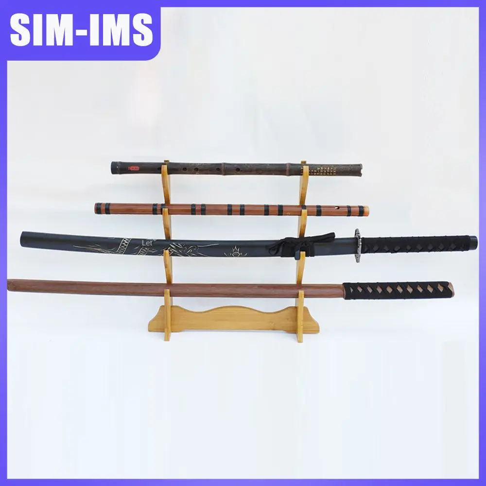 

Horizontal Support Rack Solid Wood Flute Stand Circular Edge Home Decoration Support Suitable For Different Types