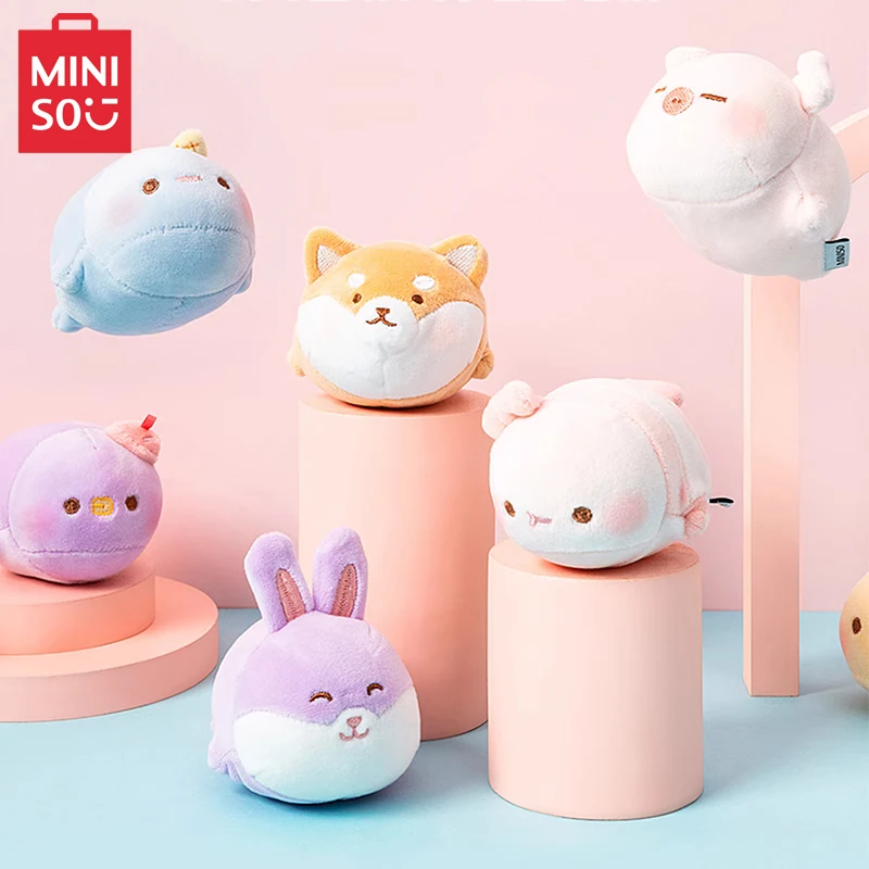 

Miniso плюшевая игрушка для декомпрессии Шиба-ину, кошка, кукла, игрушки для детей и студентов, подарки, Мультяшные портативные и деликатные плюшевые куклы