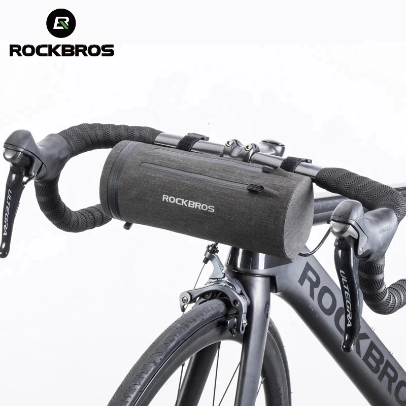 ROCKBROS-bolsa para tubo delantero de bicicleta, resistente al agua, cesta para manillar, marco de ciclismo, Pannier, accesorios para bicicleta