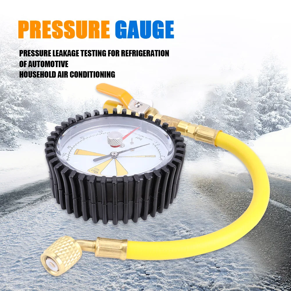 

Air Conditioner Nitrogen Pressure Gauge Regulator For R134a R22 R407C R410A Refrigerant Automobile Pressure Gauge Tester