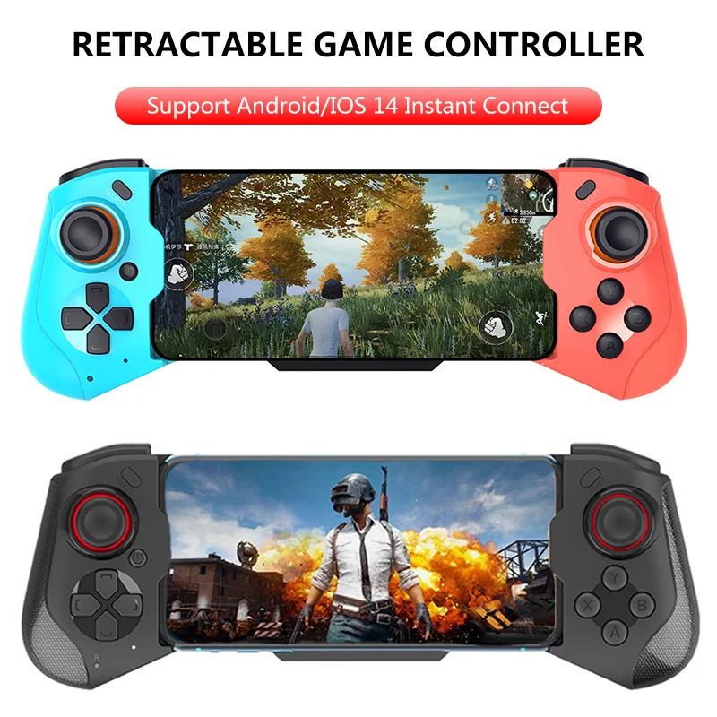 

Wireless Gamepad Mobile Game PUBG Controller for Phone Android Wireless Telescopic Joystick for IPhone IOS13.4 Free shipping
