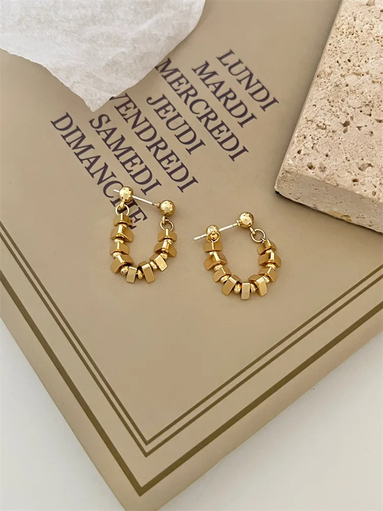 

Простые новые дизайнерские серьги-цепочки, металлические аксессуары для женщин