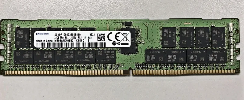 

RAM 32G DDR4 2666 REG Server Memory M393A4K40CB2-CTD6Q