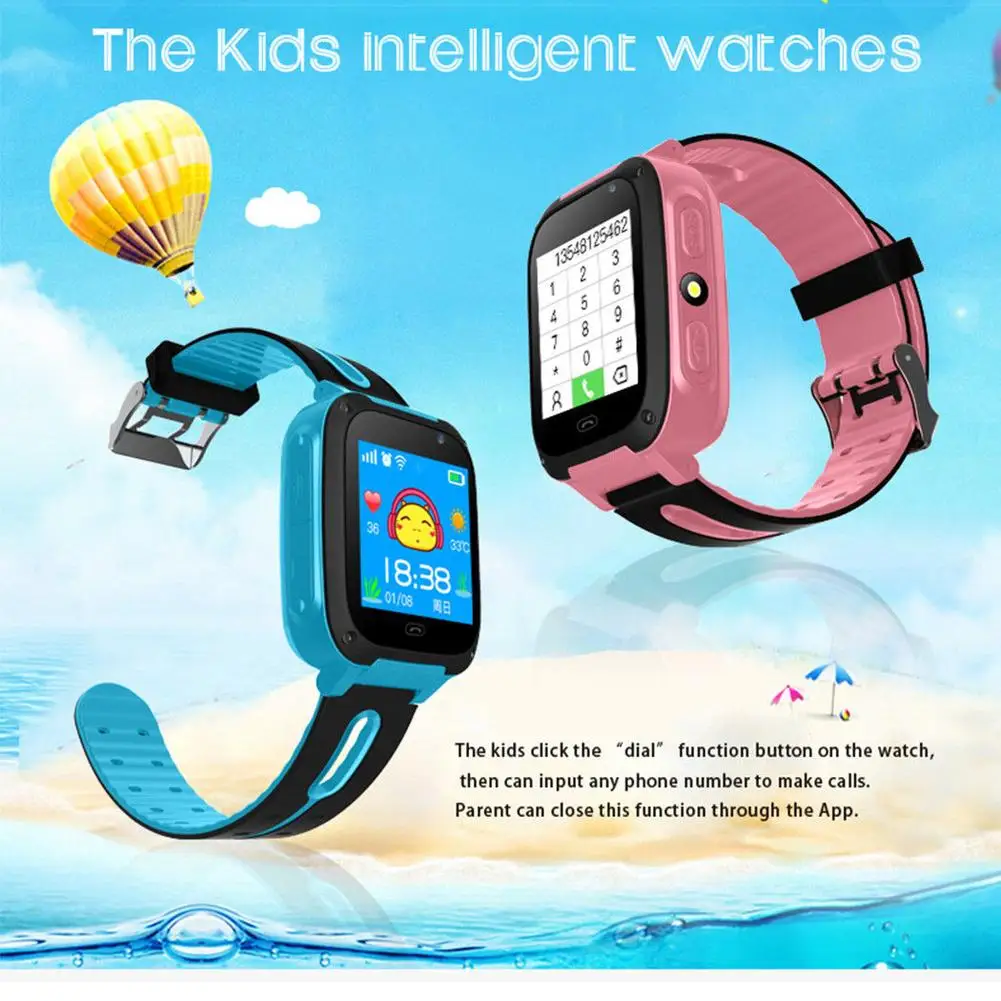 anti lost kids safe gps tracker sos call gsm smart watch phone for android ios free global shipping