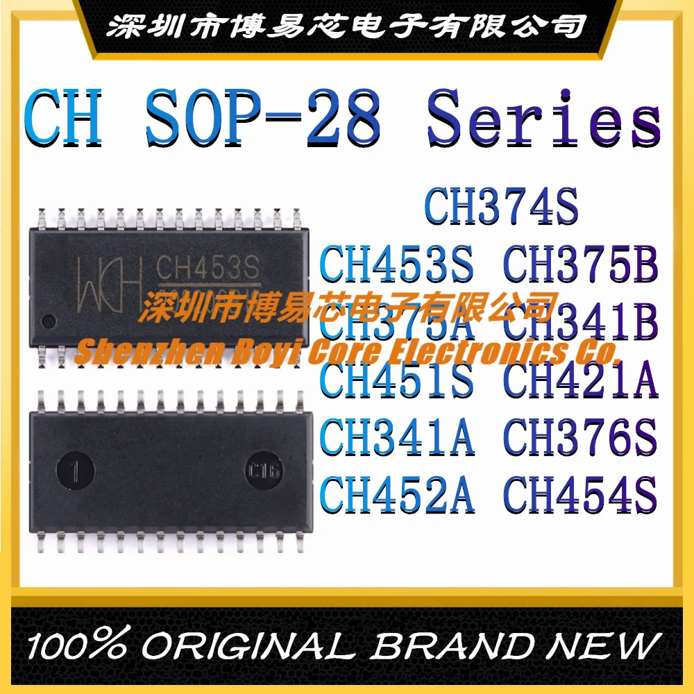 CH374S CH453S CH375B CH375A CH341B CH451S CH421A CH341A CH376S CH452A CH454S цифровой трубчатый привод и чип управления клавиатурой SOP-28