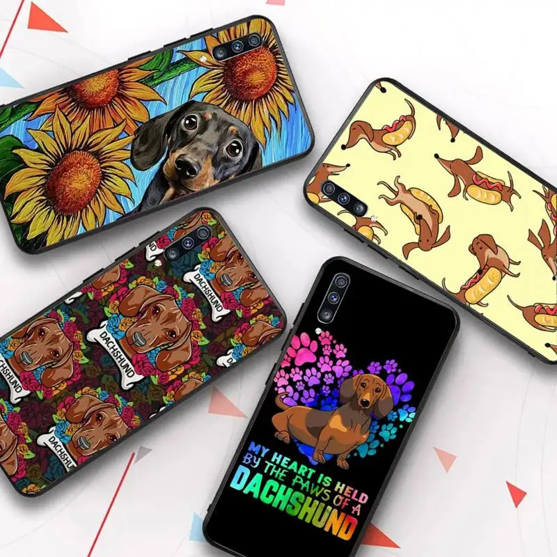 

Dachshund dog Phone Case for Samsung A51 01 50 71 21S 70 31 40 30 10 20 S E 11 91 A7 A8 2018