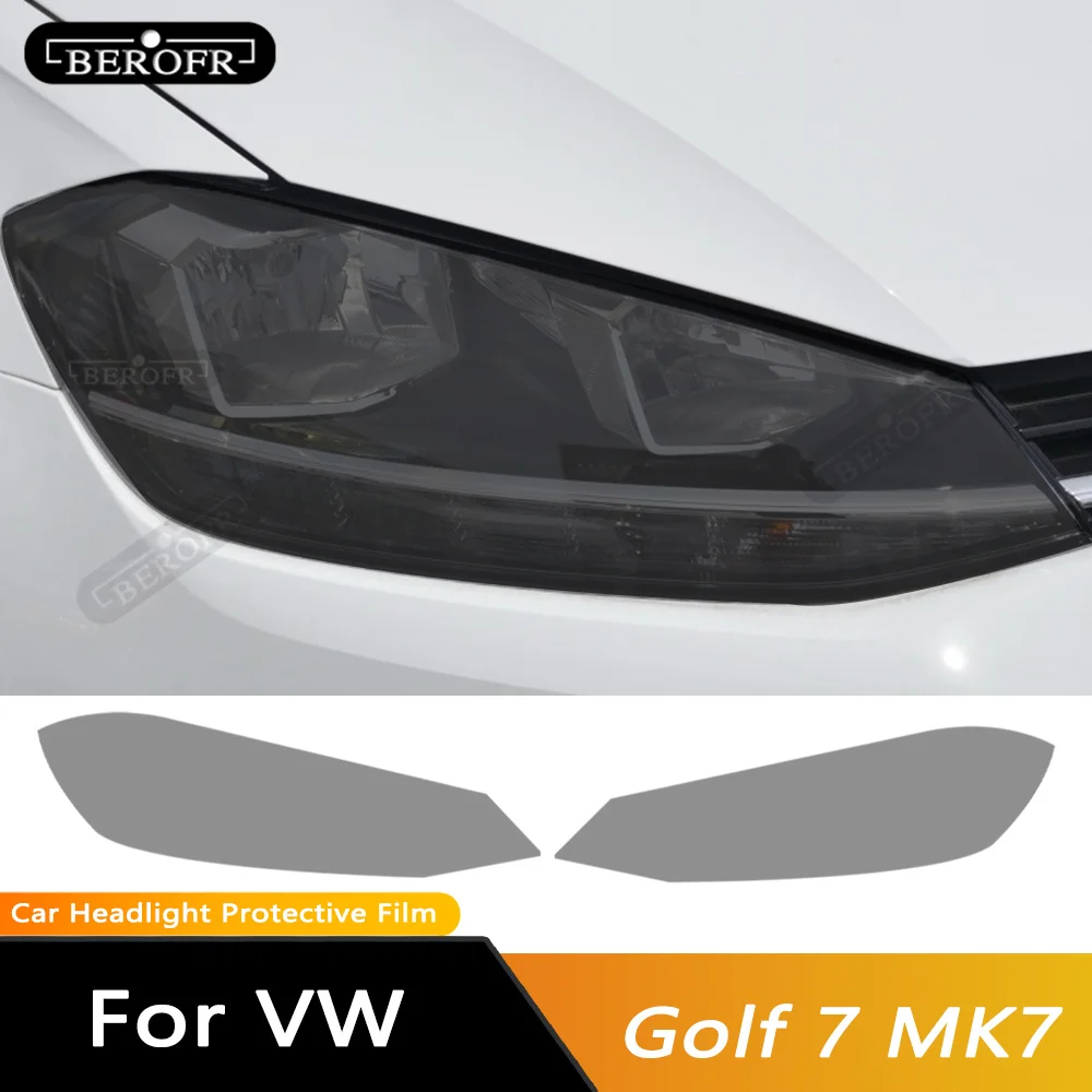 

Car Headlight Tint Black Protective Film Taillight Transparent TPU Sticker For Volkswagen VW Golf 7 MK7 2012-2019 Accessories