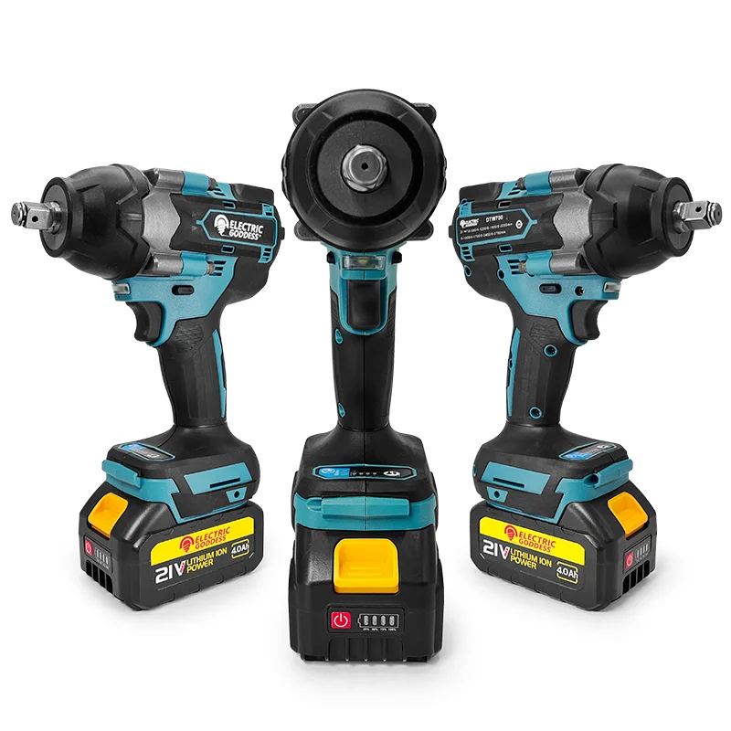 DTW700 Электрический бесщеточный аккумуляторный ударный гайковерт Goddess 1/2 с высоким