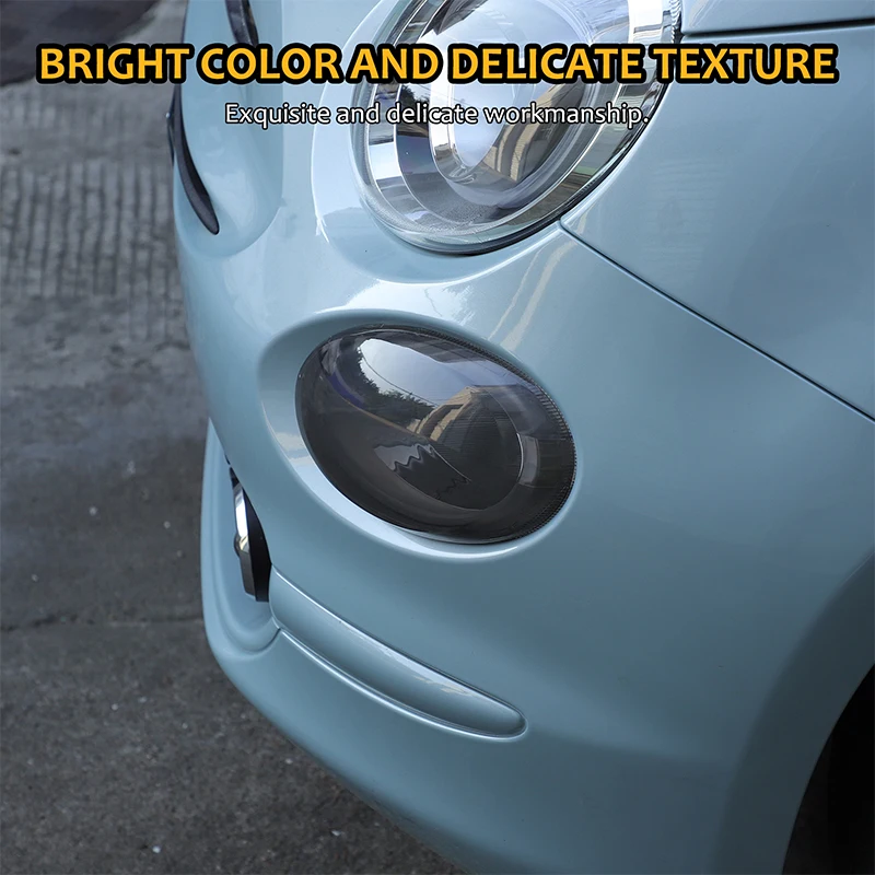 Для Fiat 500 2016-2023 ABS автомобильная лампа заднего фонаря декоративная крышка дисплей