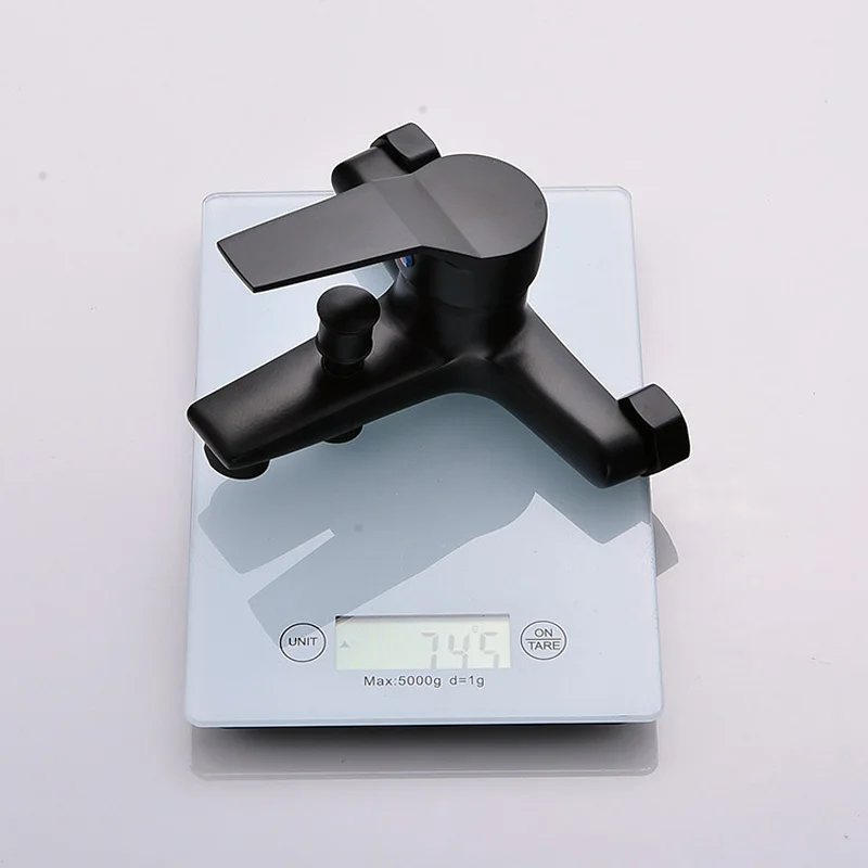 Латунный Смеситель для ванной комнаты насадка душа черный смеситель настенный